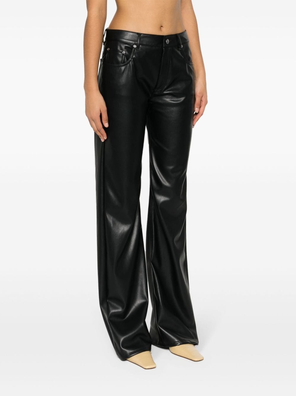 low-waist straight-leg tousers - 3