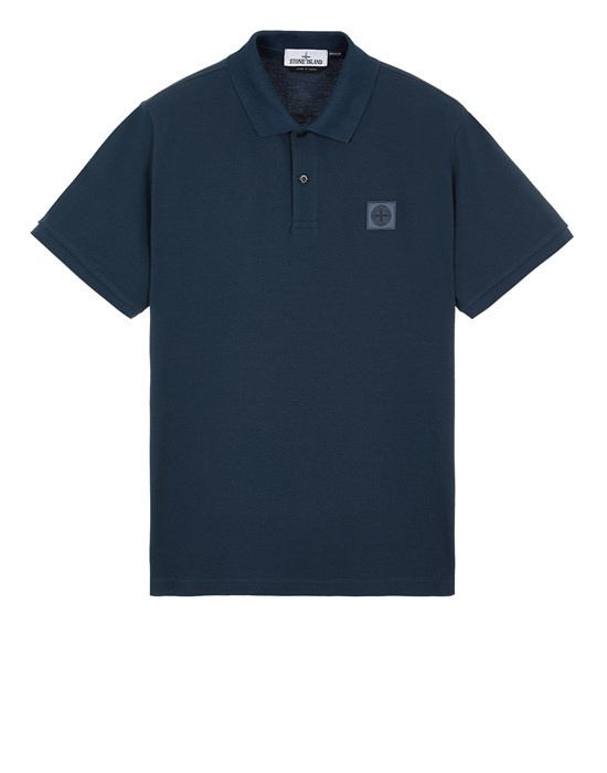 22R39 COTTON PIQUÉ AVIO BLUE - 1