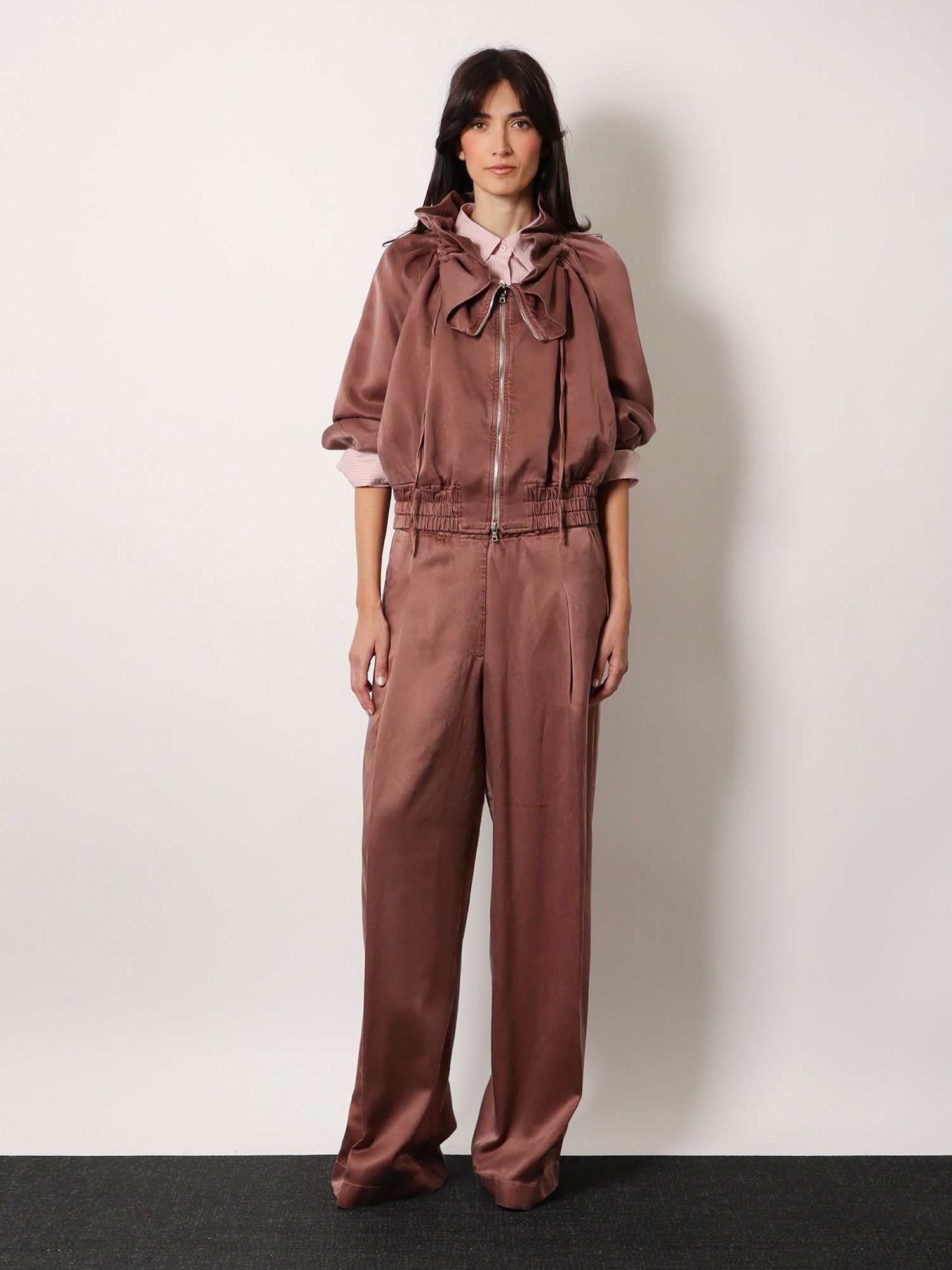 Dries Van Noten Voly cupro and cotton jacket