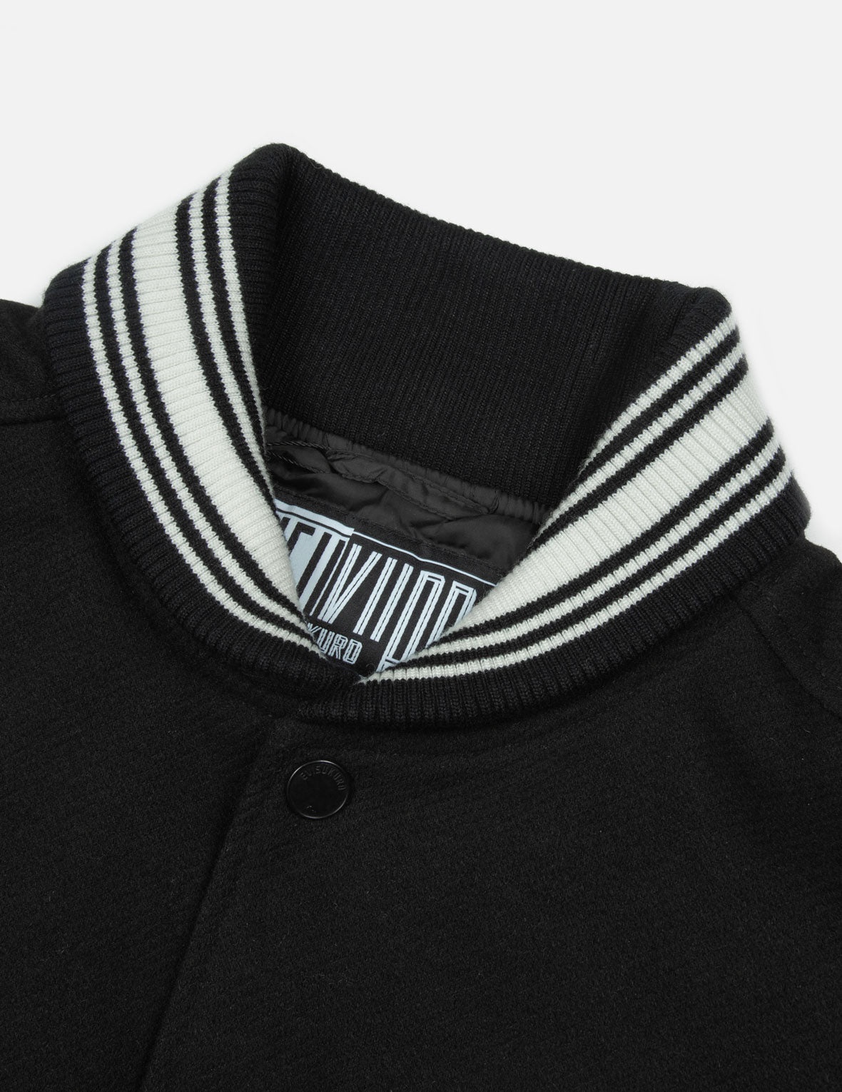 Multi Logo Badge Embroidery Relax Fit Padded Baseball Jacket - 6