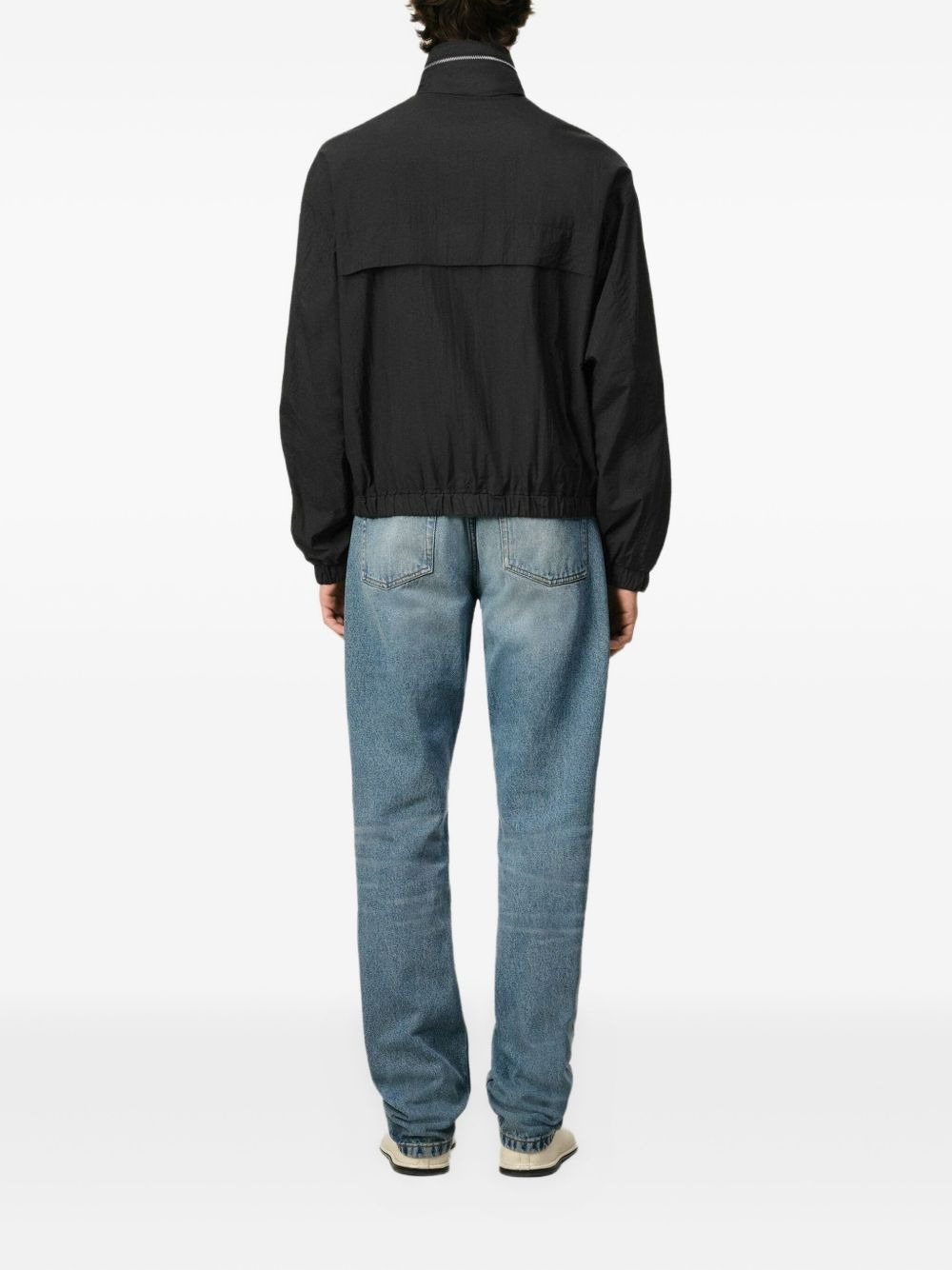 logo-print zip-up windbreaker - 3
