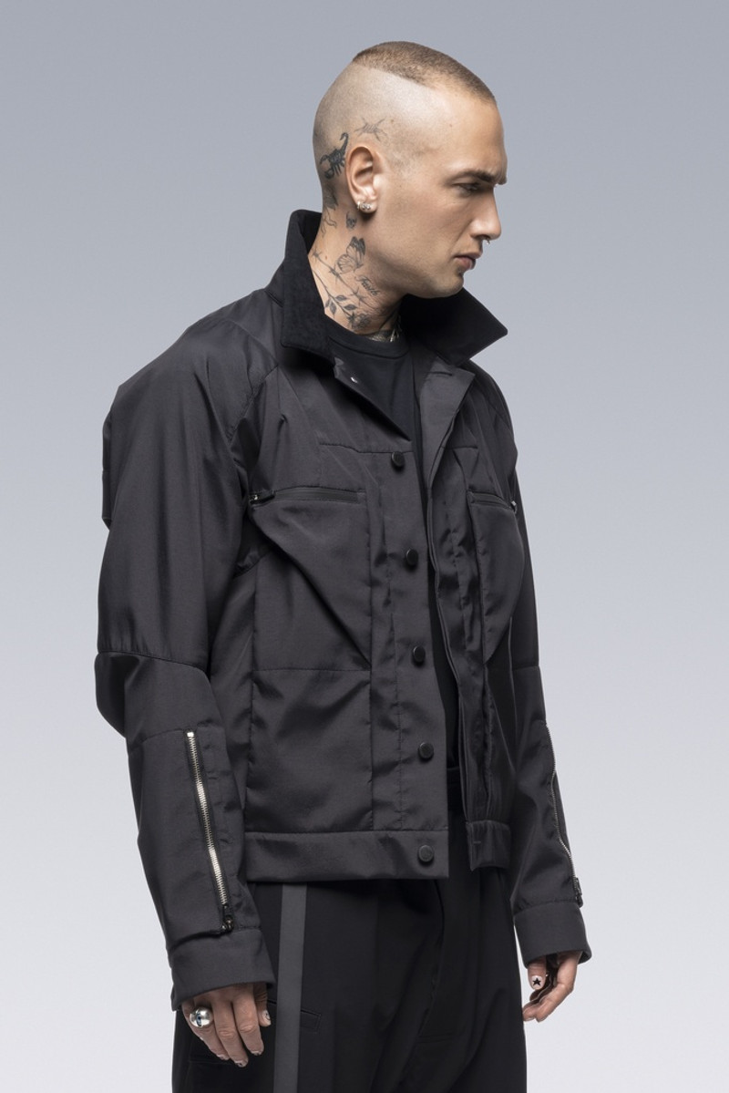 ACRONYM J86-GTB Composite Nylon Work Jacket Black outlook