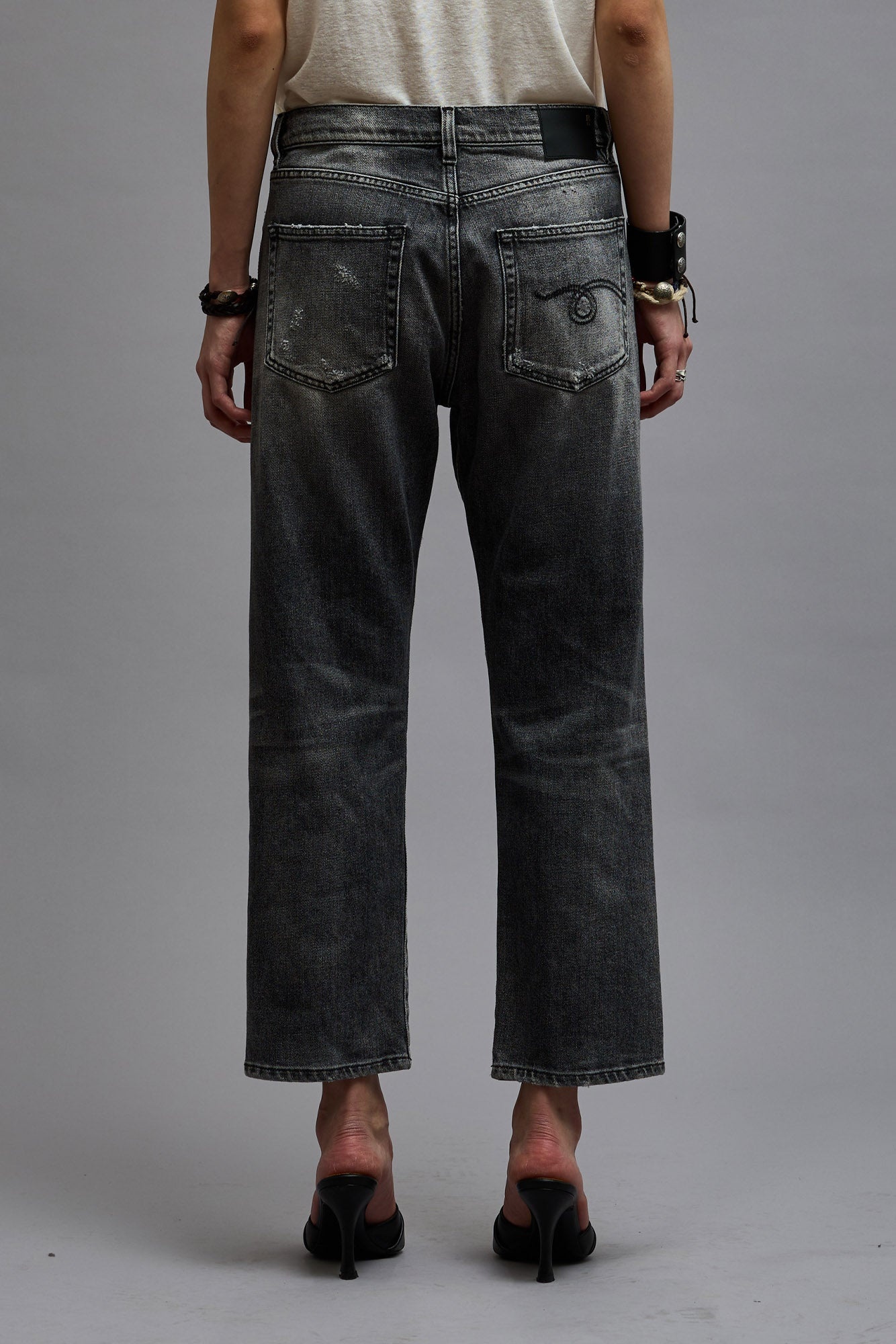 BOYFRIEND JEAN - VINTAGE GREY | R13 - 1