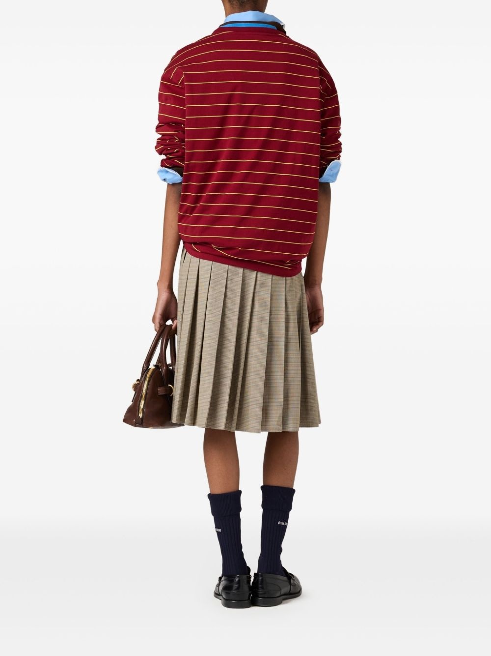 long-sleeved cotton T-shirt - 3