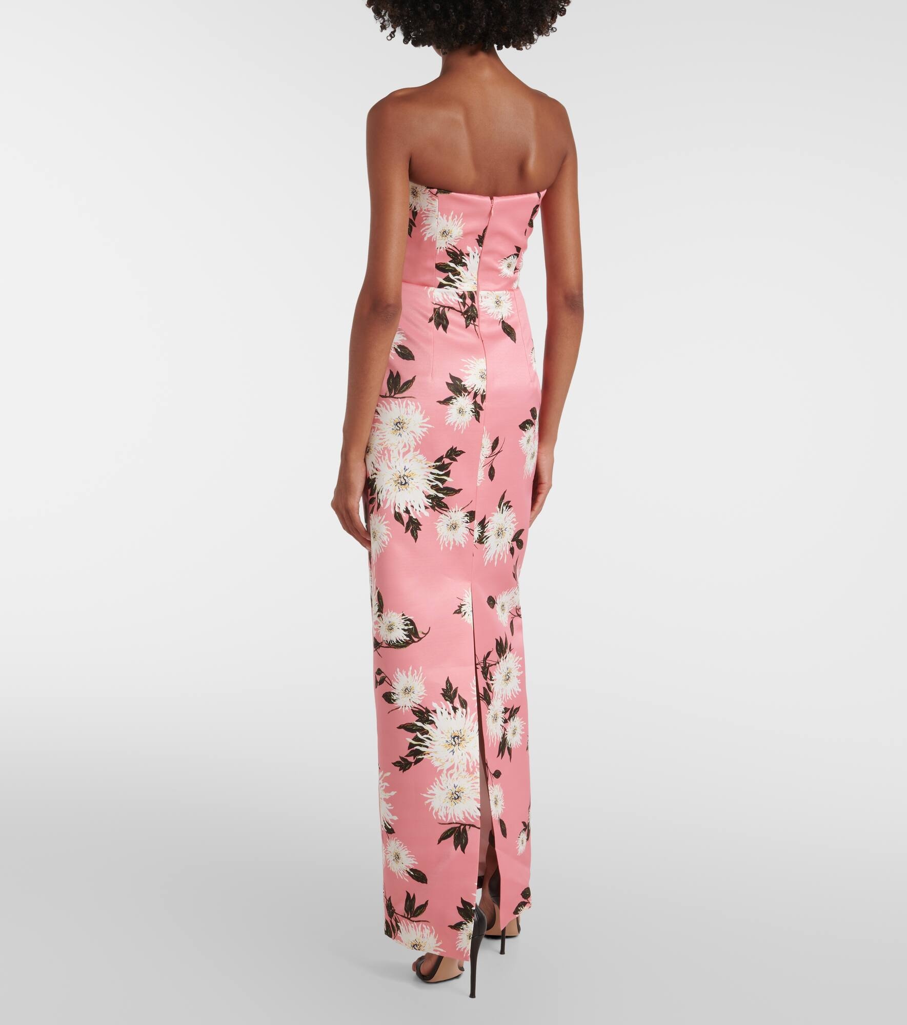 Emine floral taffeta faille gown - 3