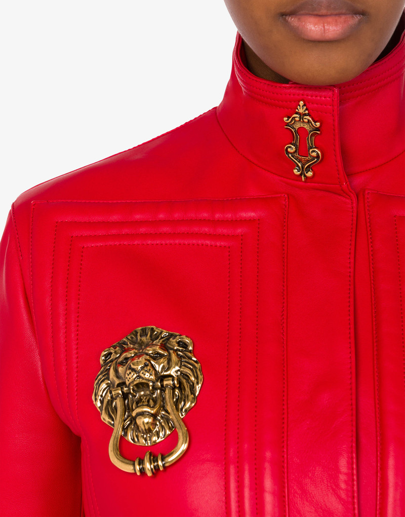 BAROQUE FURNISHINGS NAPPA LEATHER COAT 4