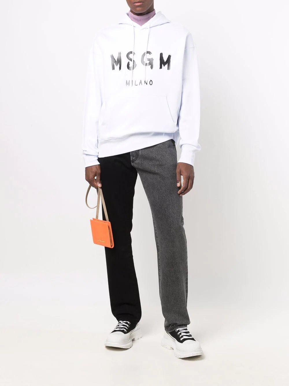 logo-print pullover hoodie - 2
