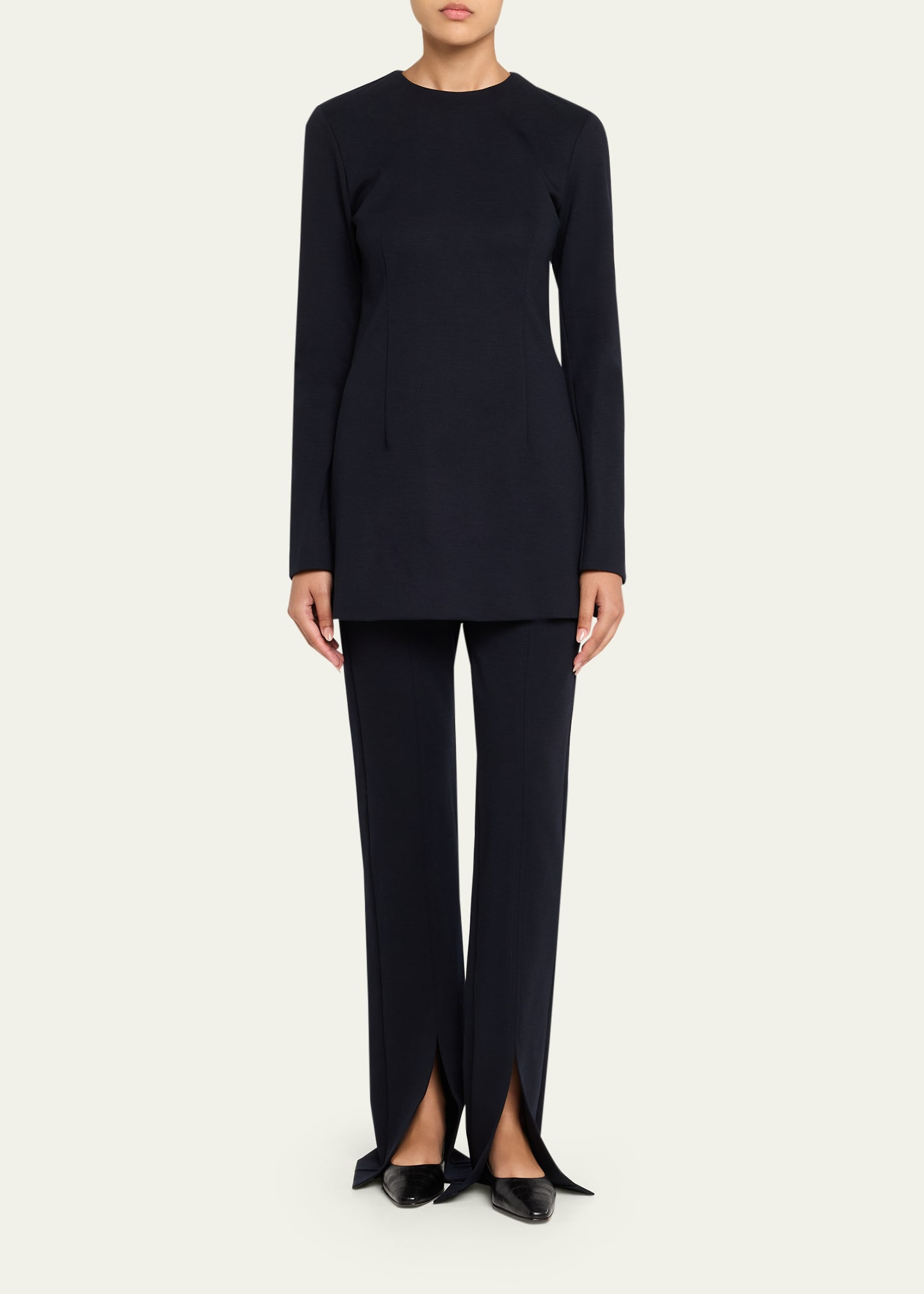 Alpino Long-Sleeve Tunic Blouse - 2