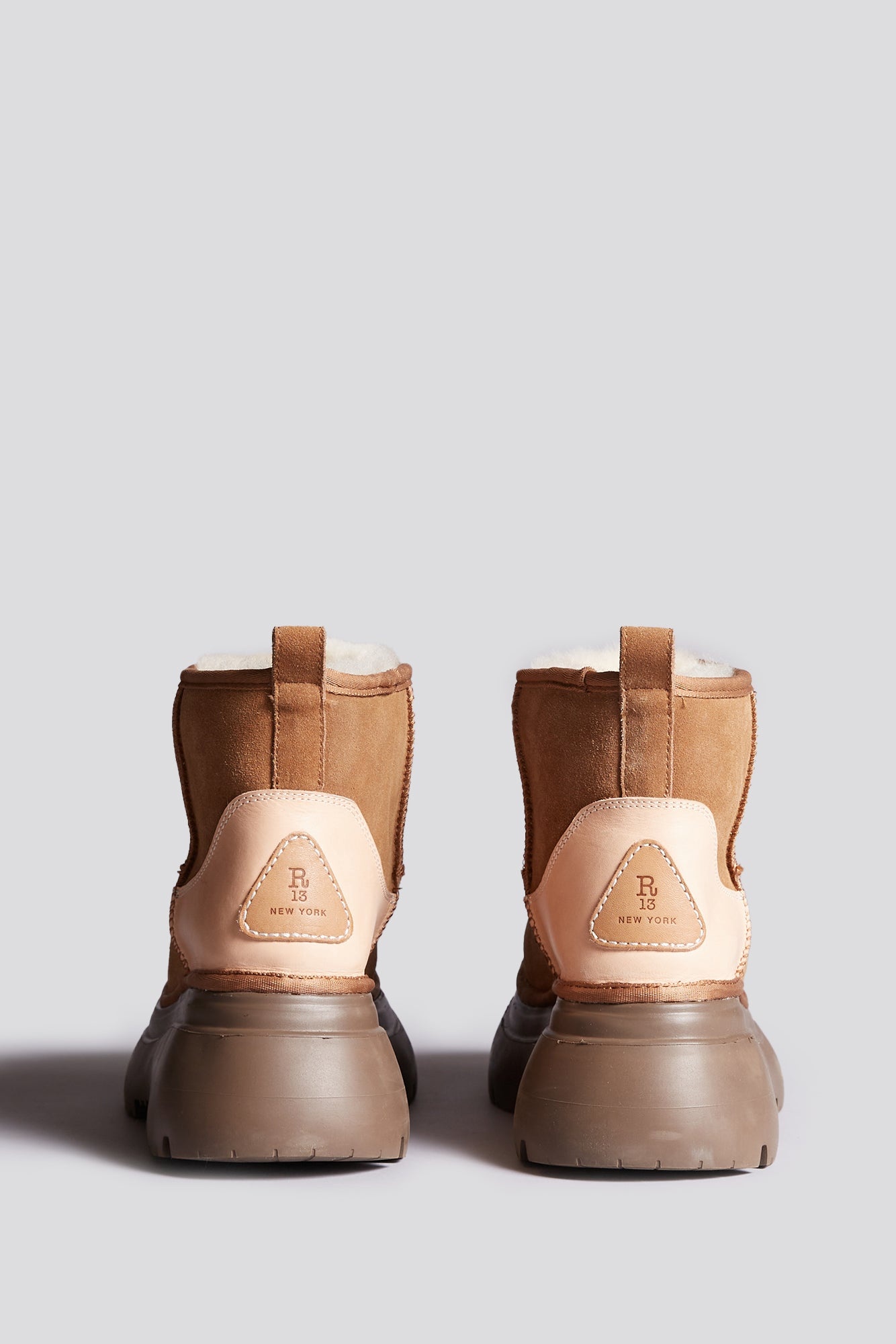 CHUNKY SHEARLING BOOT - LIGHT BROWN - R13 - 3