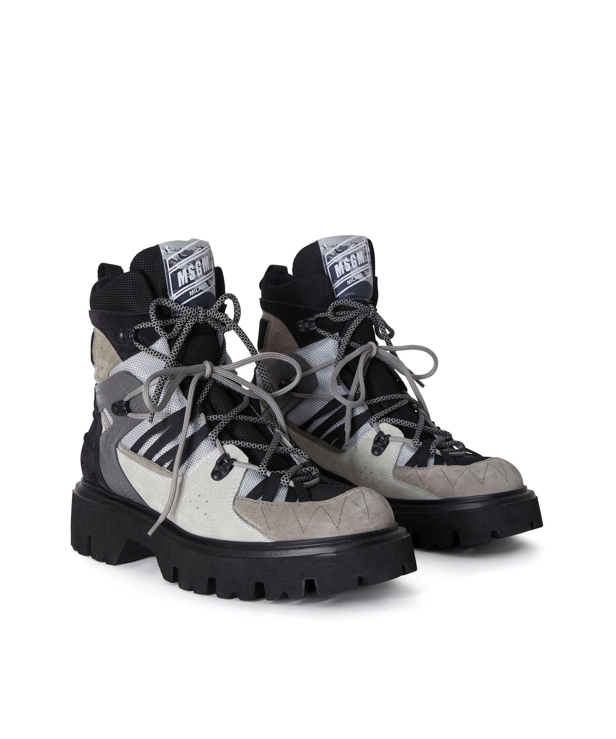 MSGM Trekking Boots in Leather - 3