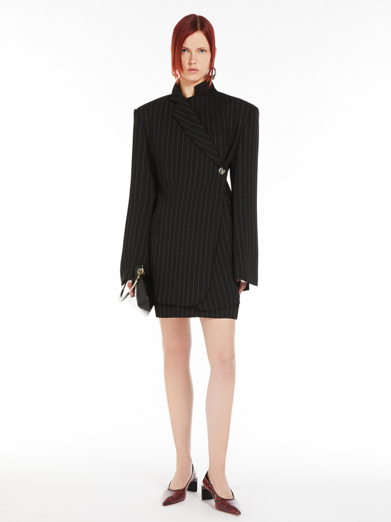 Sportmax RAGNO Pinstriped mini skirt outlook