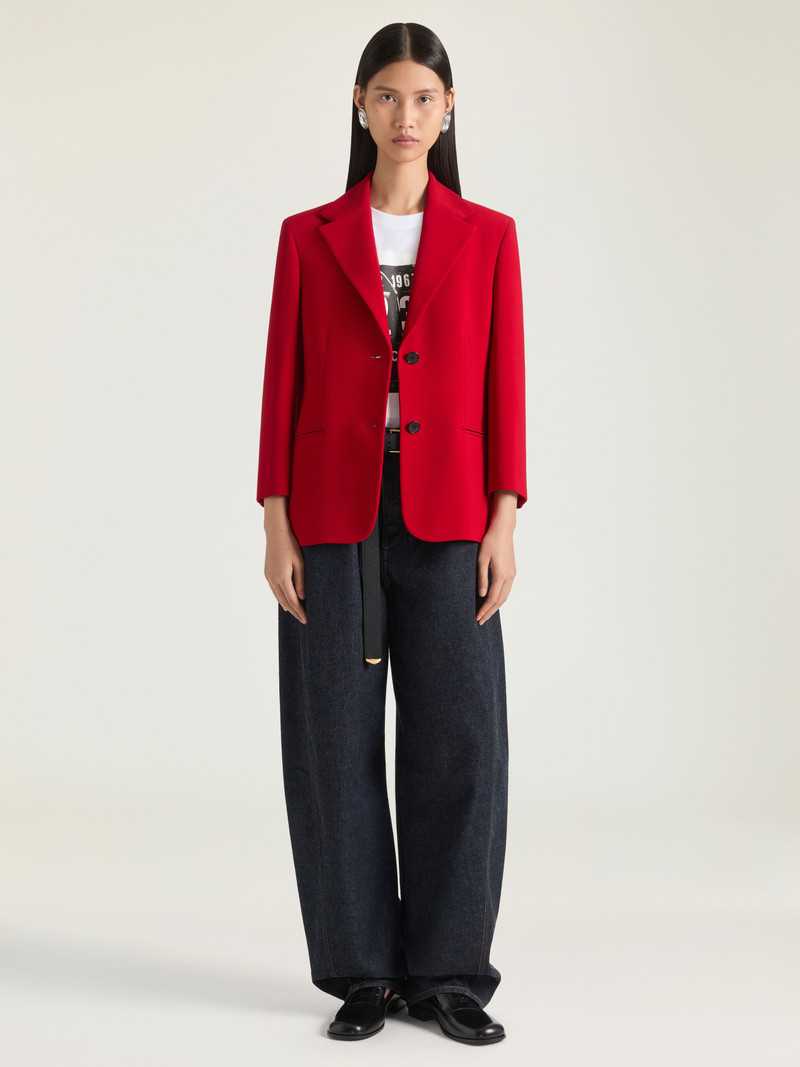 Givenchy SINGLE-BREASTED JACKET IN CREPE CADY outlook