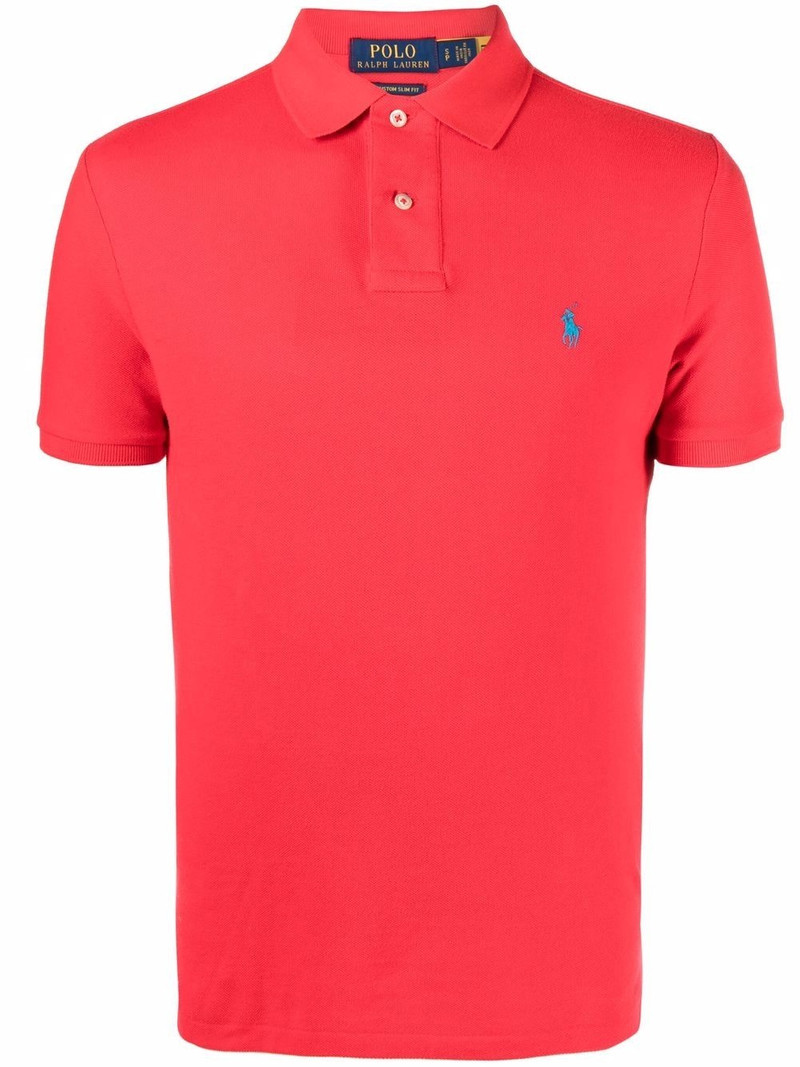 embroidered-logo polo shirt 1
