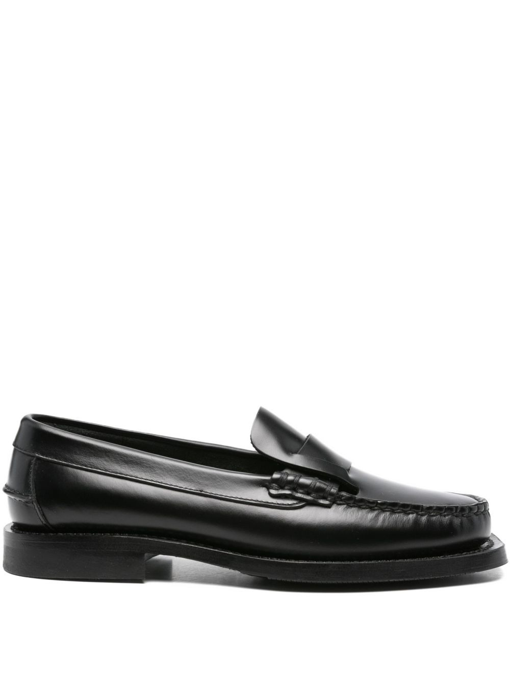 leather penny loafers - 1