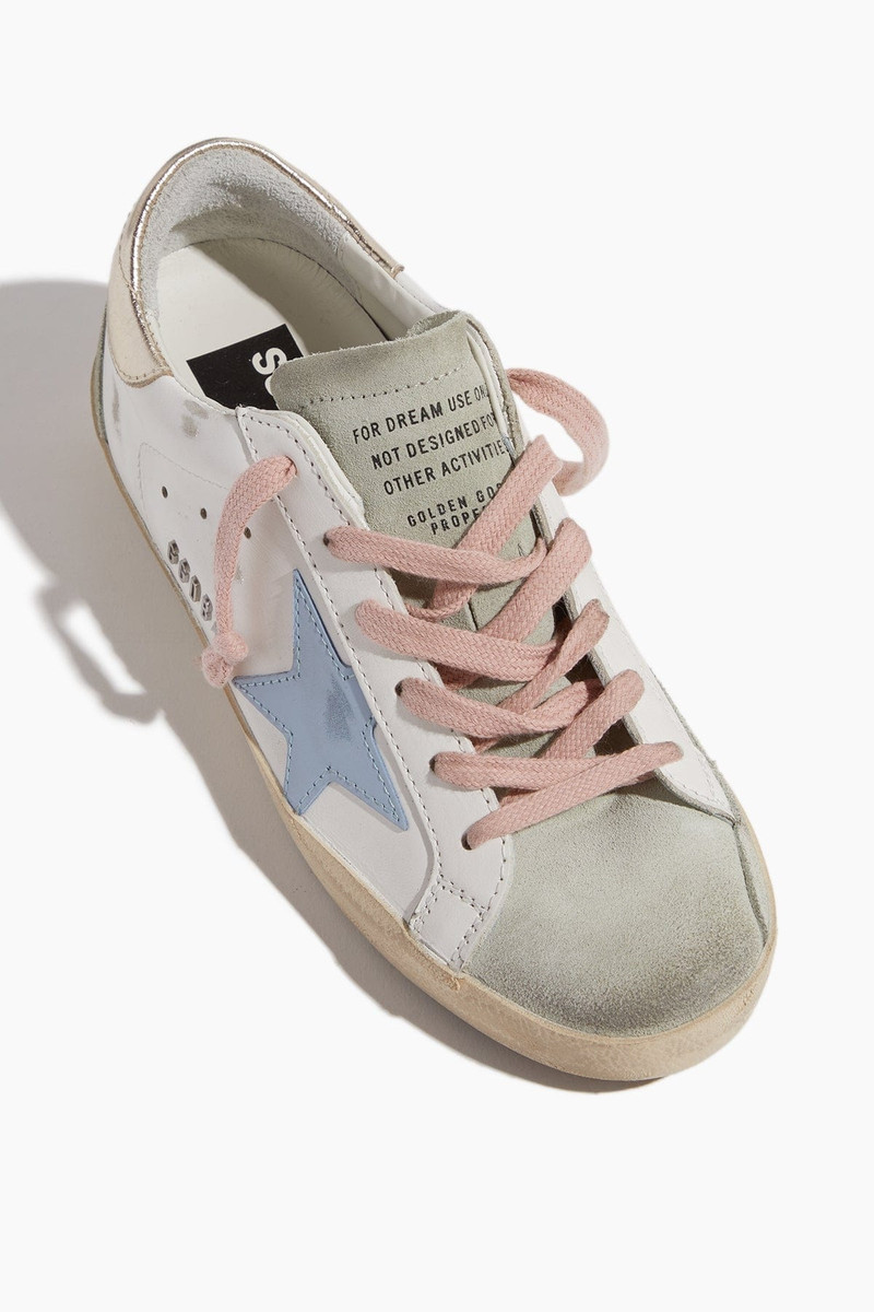 Superstar Sneaker in White/Ice/Powder/Blue/Platinum 4