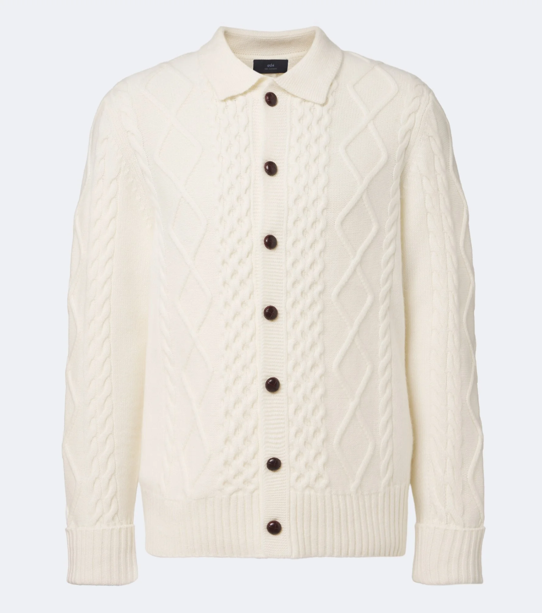 Mr Columbia cable-knit cashmere cardigan - 1