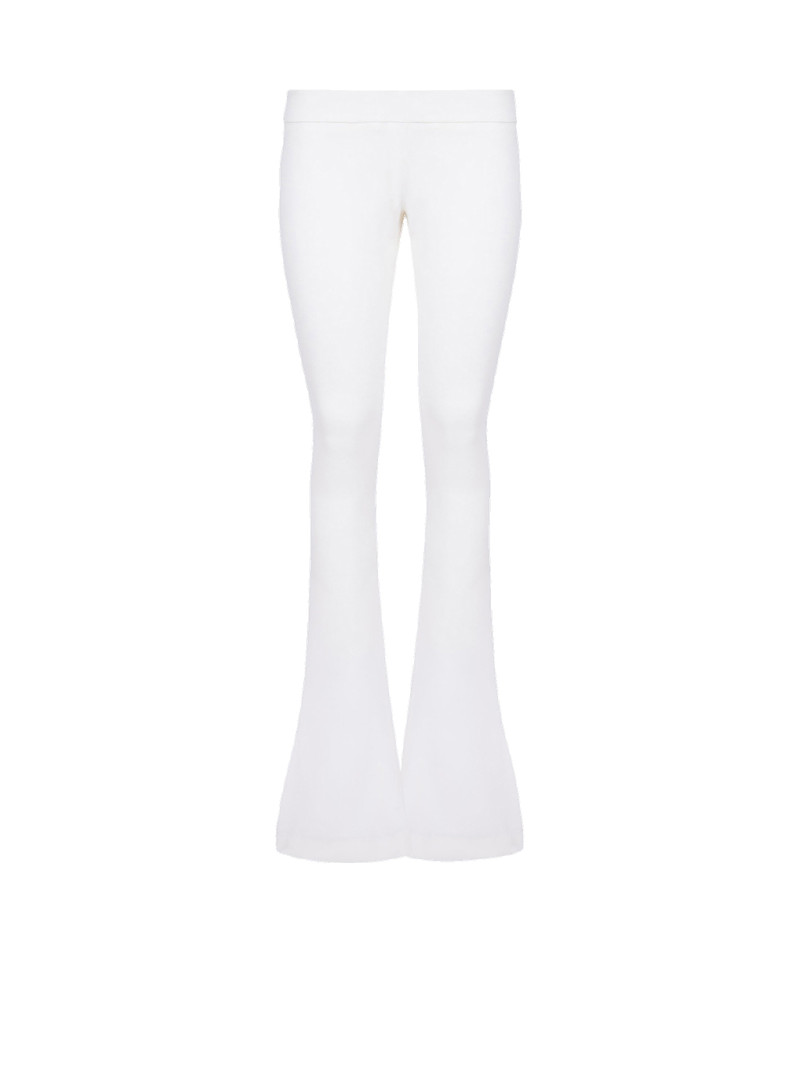 Low-rise wool bootcut pants 1