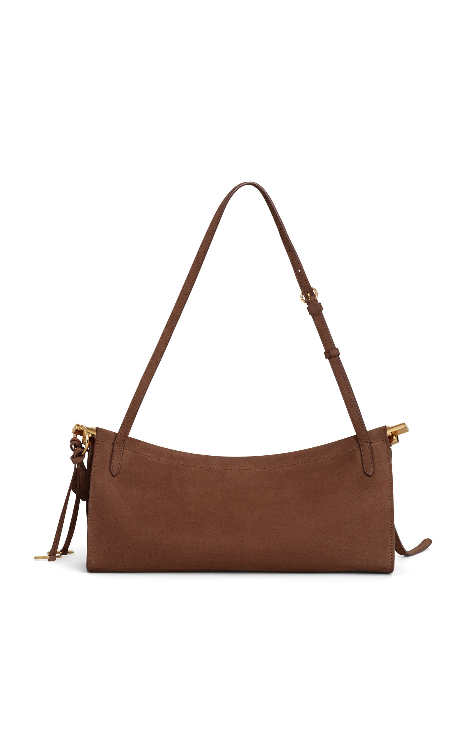 Le Click Medium Suede E/W Shoulder Bag brown - 3