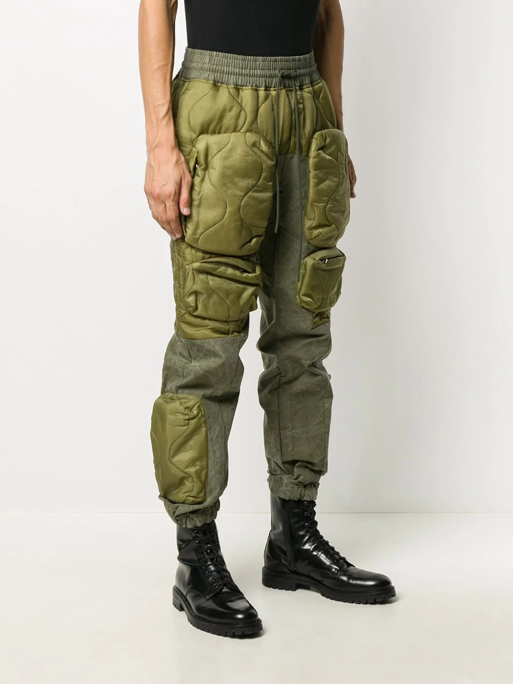 padded cargo trousers - 3