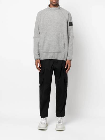 Stone Island Shadow Project Compass-patch funnel-neck sweatshirt outlook