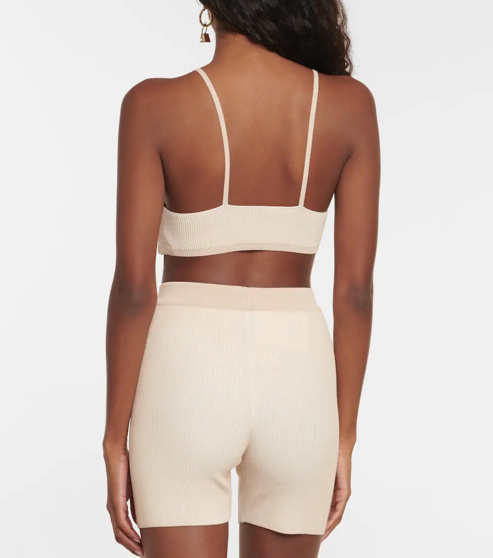 Le Short Arancia ribbed-knit shorts - 3