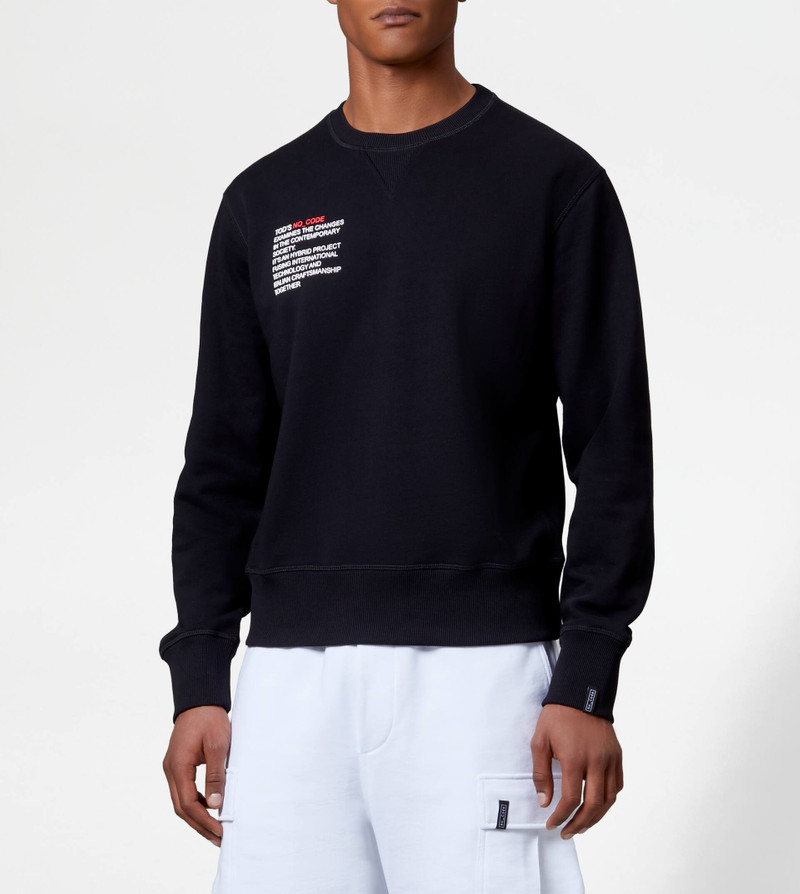 ROUND-NECK SWEATSHIRT NO_CODE - BLACK 7