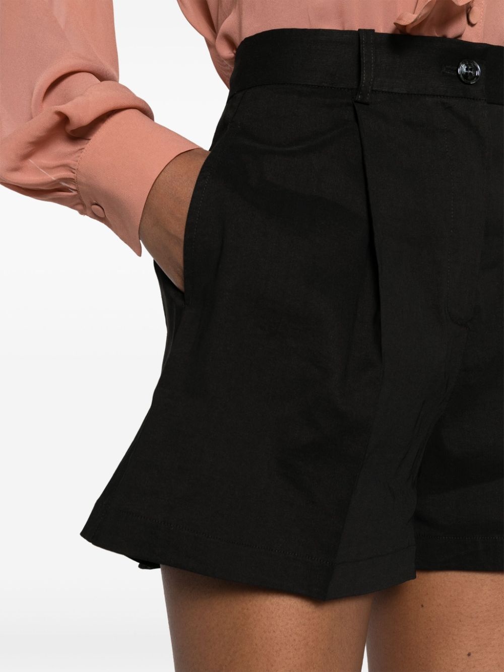 high-waisted tailored shorts - 5