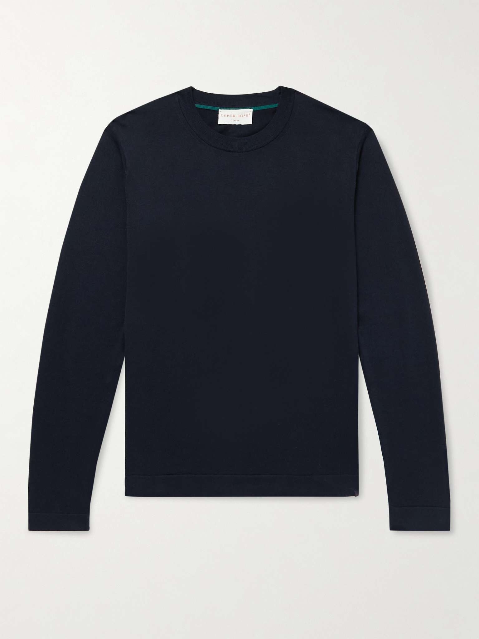 Sea Island Knitted Cotton Sweater - 1