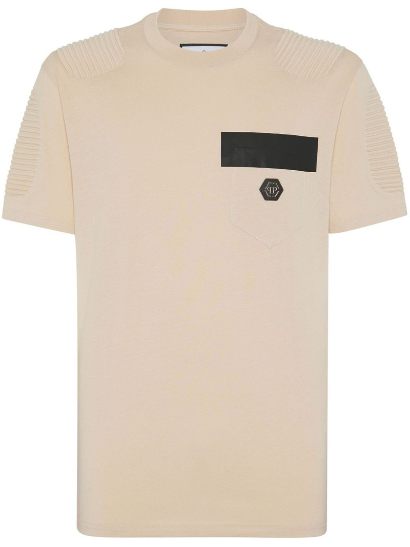 logo-appliqué cotton T-shirt 1