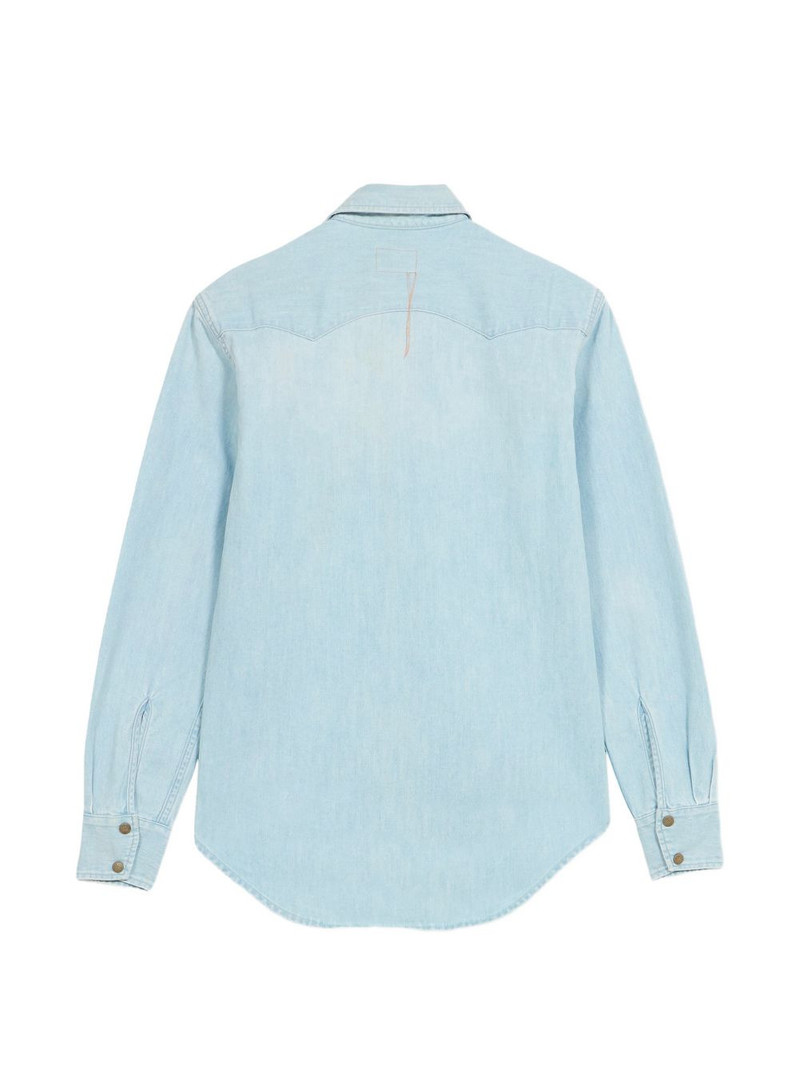 FORTELA chest-pocket denim shirt outlook