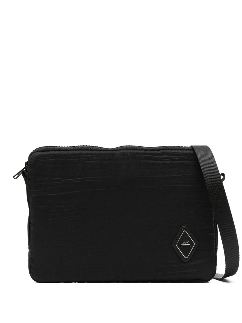 Diamond logo-plaque messenger bag 1