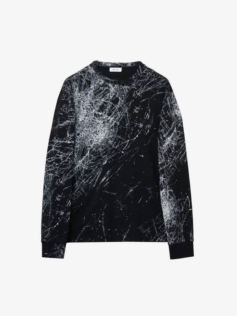 Alexander McQueen Smashed Glass Long-sleeved T-shirt outlook