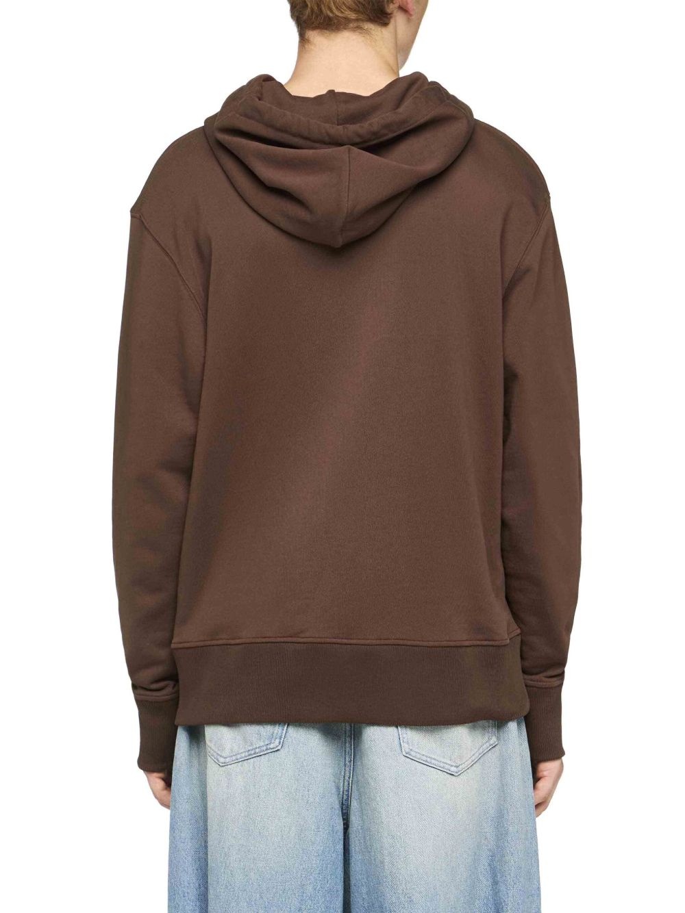 embroidered cotton hoodie - 4