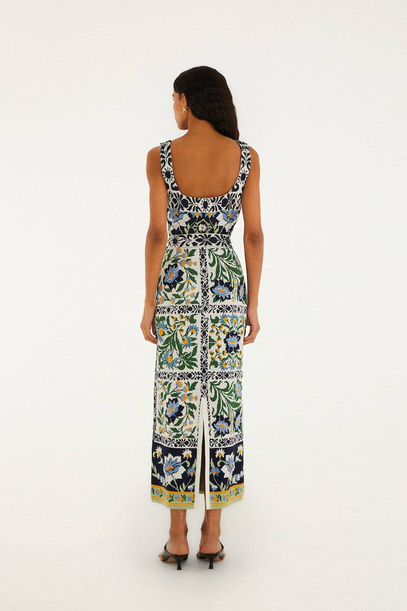 Black Manoela Belted Knit Midi Dress 3