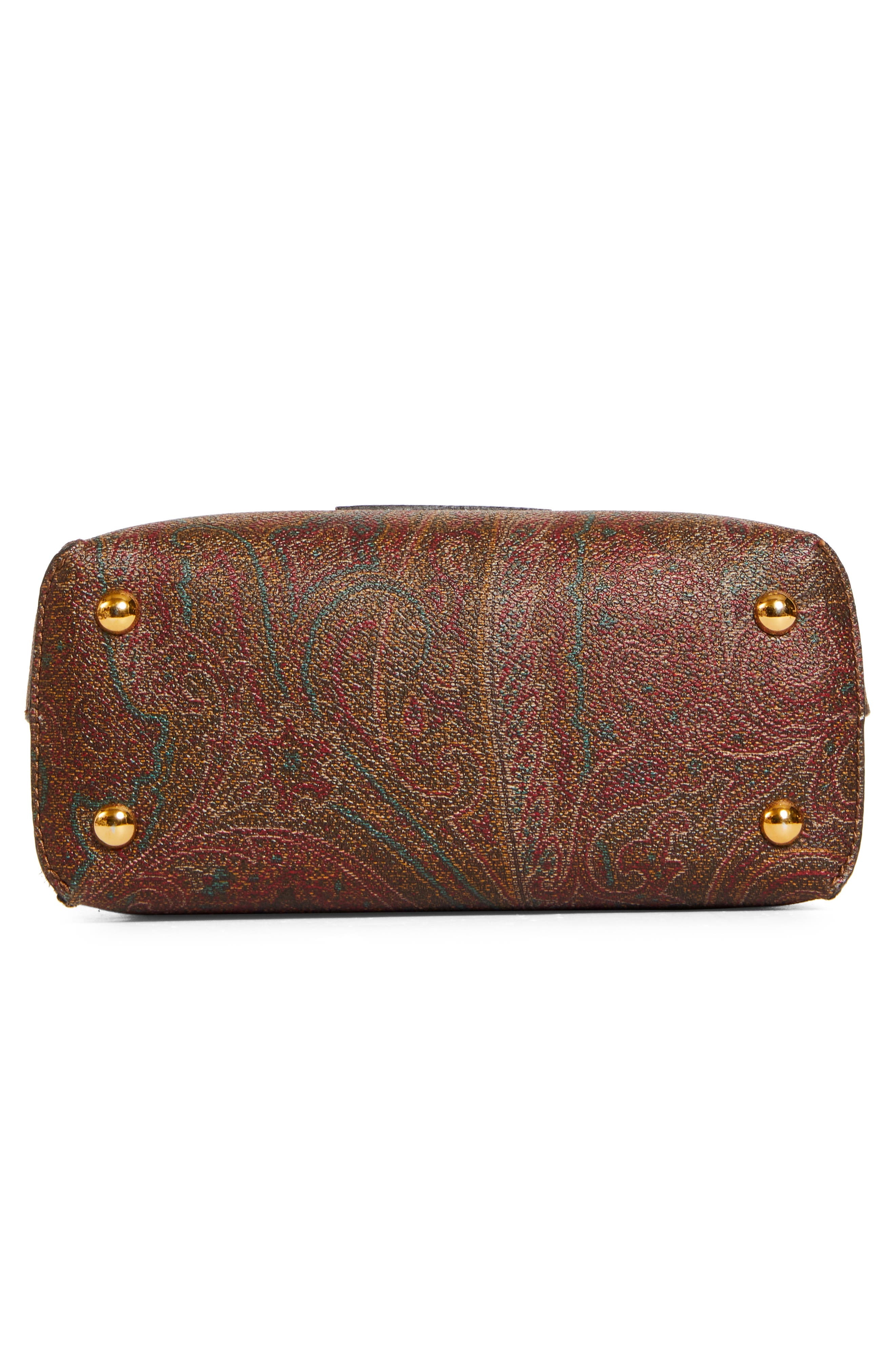 Etro Extra Small Libra Arnica Coated Canvas Crossbody Bag in Brown at Nordstrom - 6