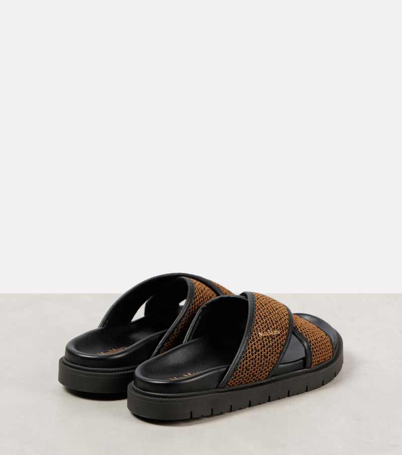Max Mara Party raffia slides outlook