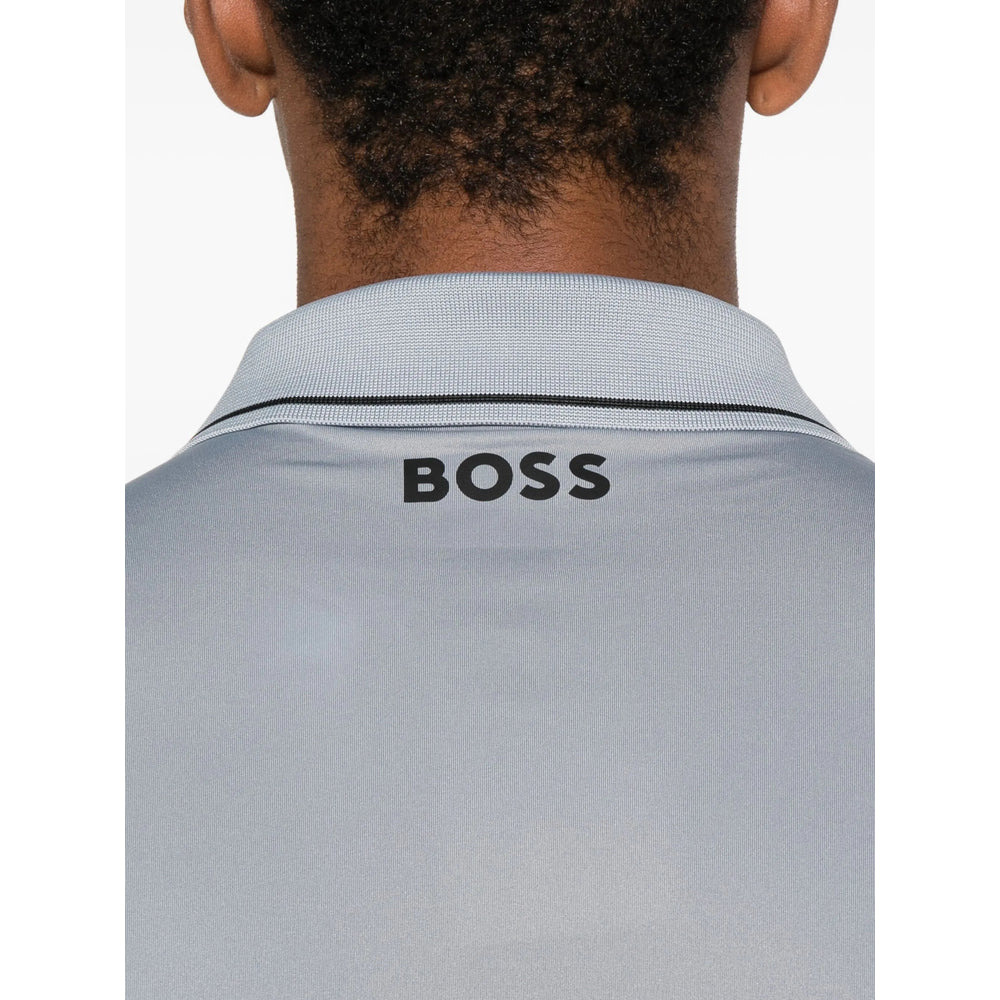 Boss Blue Polo Shirts Men - 4