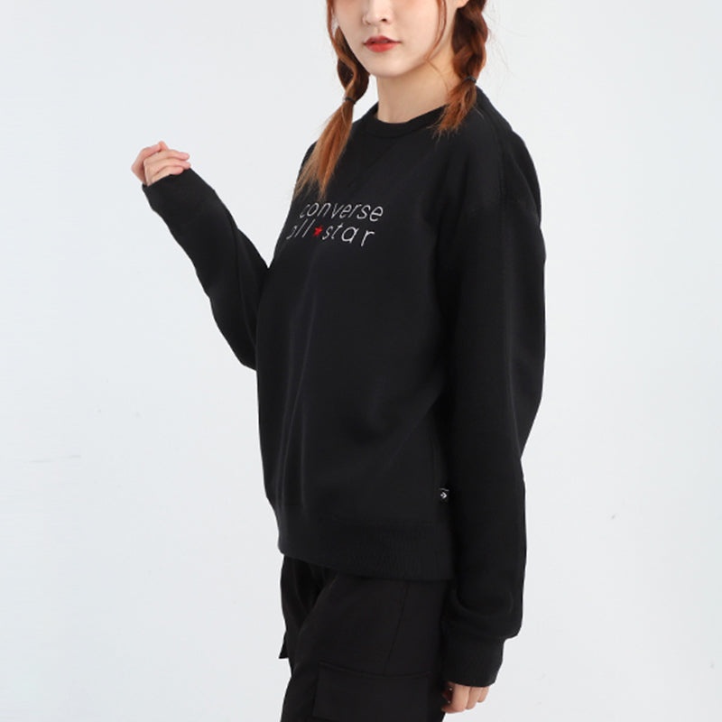 (WMNS) Converse All Star Sweater 'Black' 10019801-A01 - 5