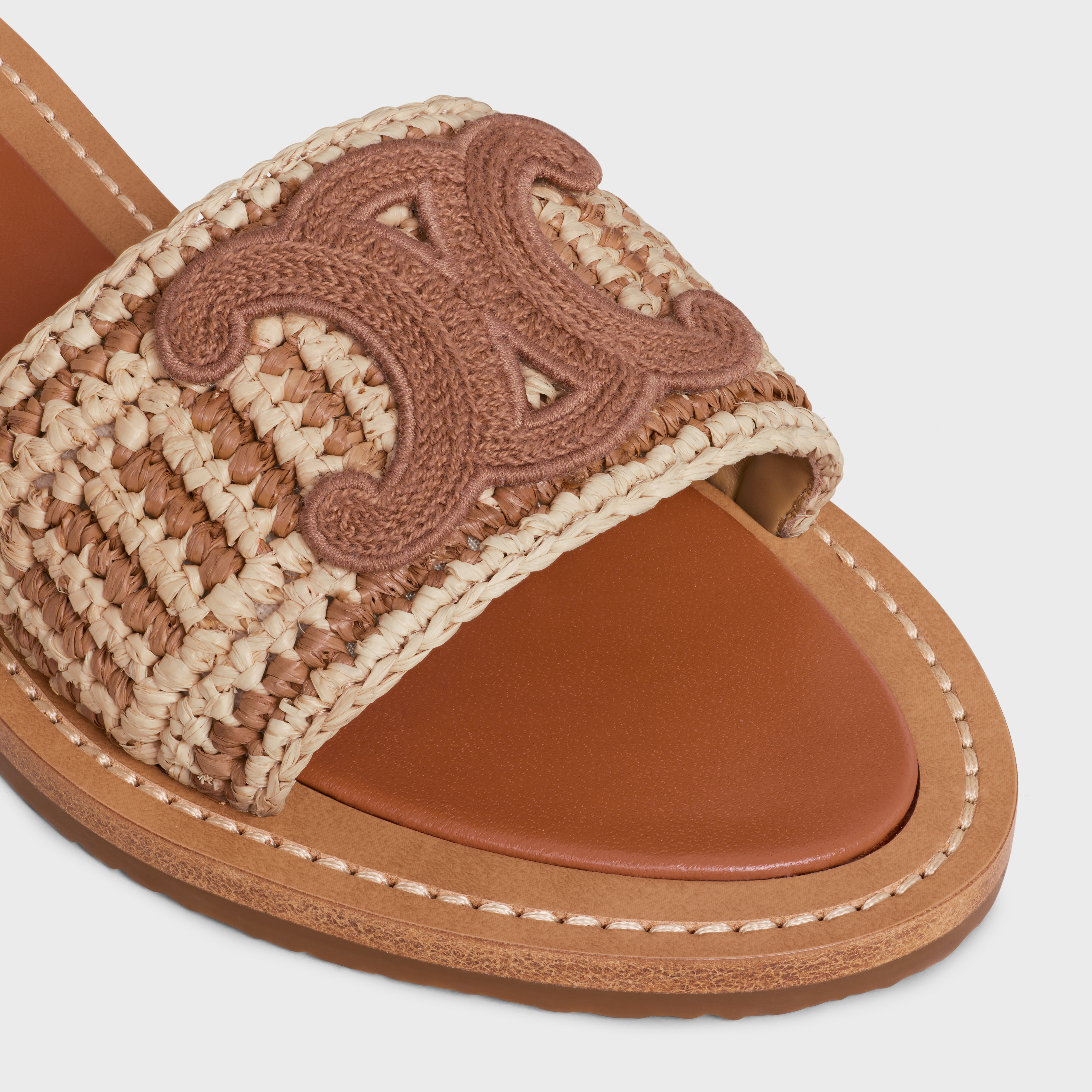 【夏らしい♪】Celine セリーヌ Lympia mule in raffia サンダル CELINE LYMPIA MULE IN RAFFIA - | CELINE