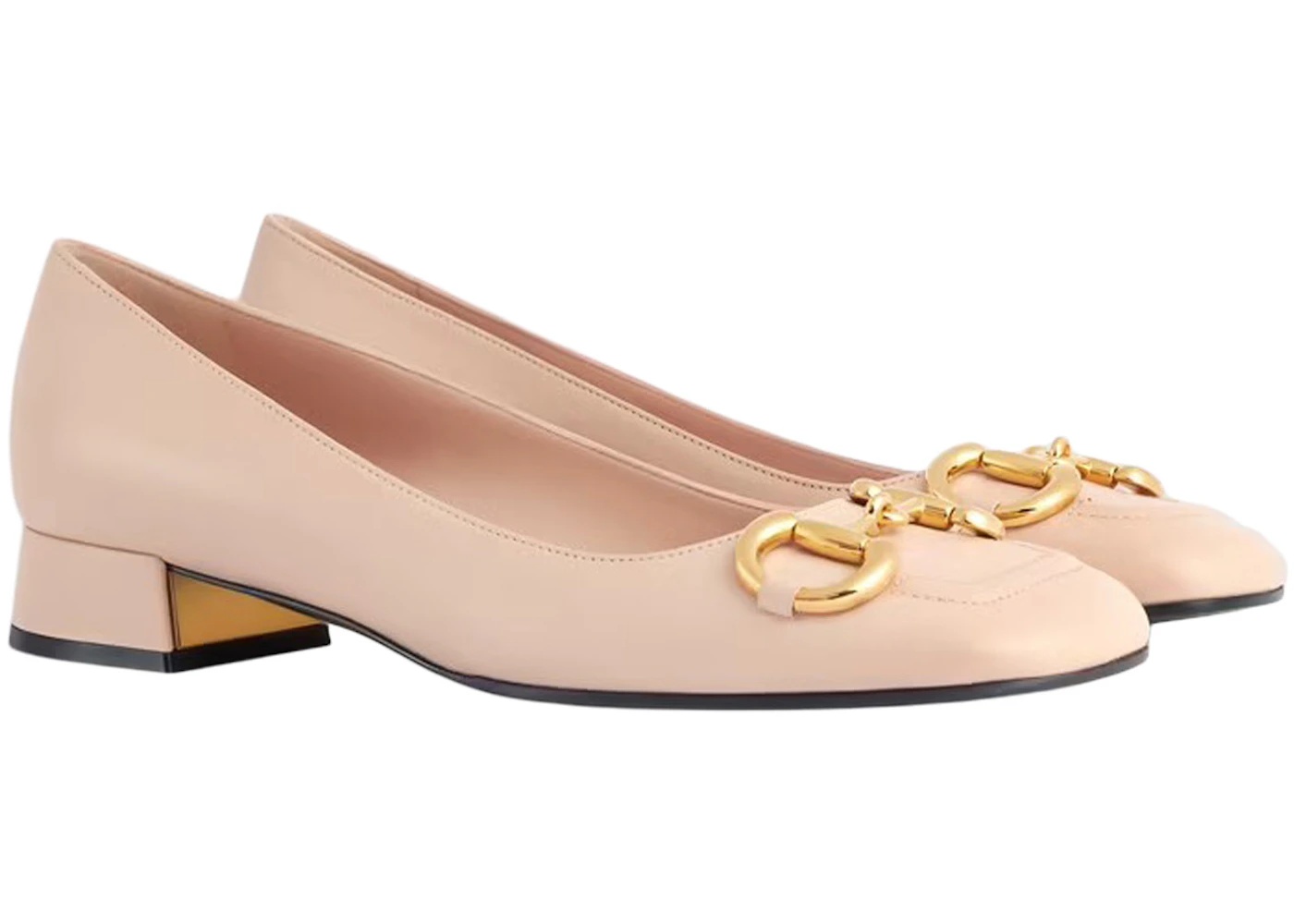 Gucci Horsebit Ballet Flat Light Pink Leather - 2