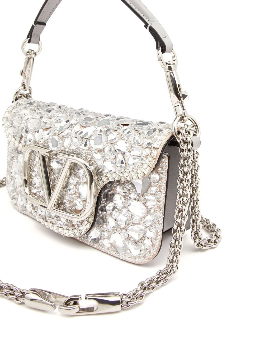 crystal-embellished shoulder bag - 5