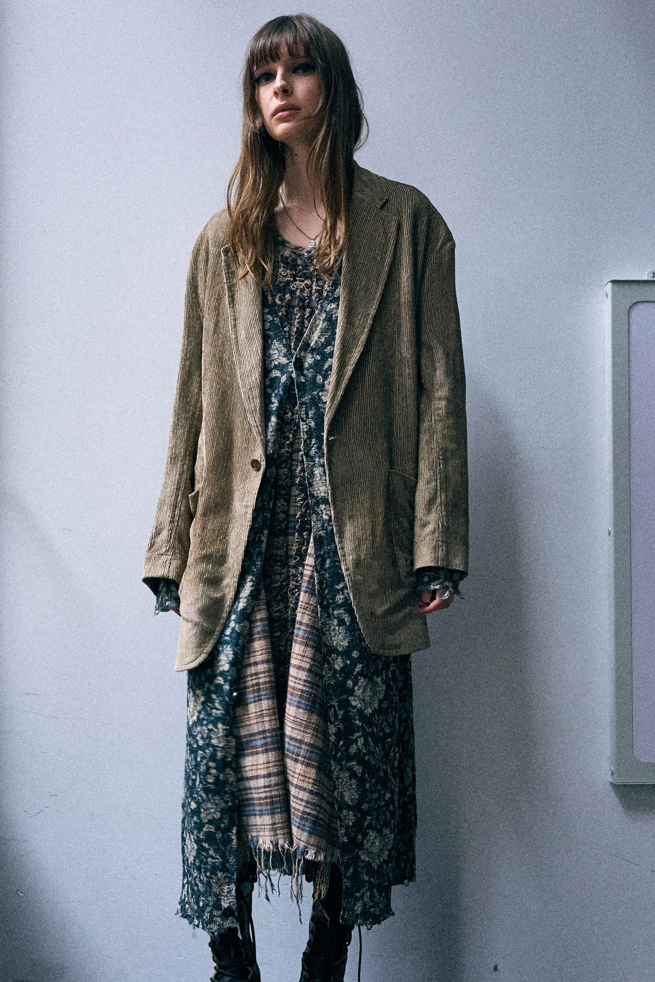 Elongated Oversized Ragged Blazer - 1