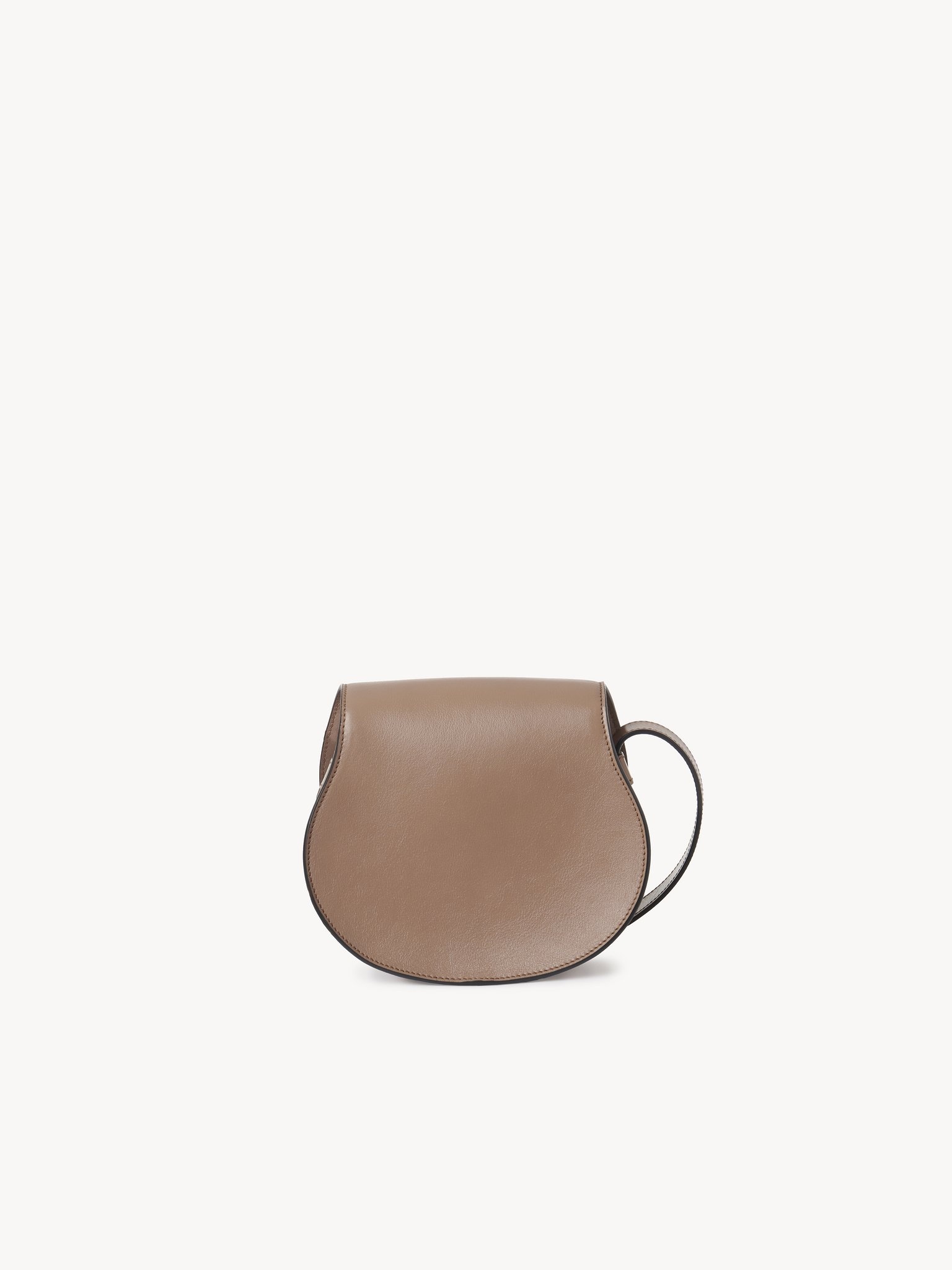 SMALL MARCIE SADDLE BAG IN SHINY LEATHER - 5