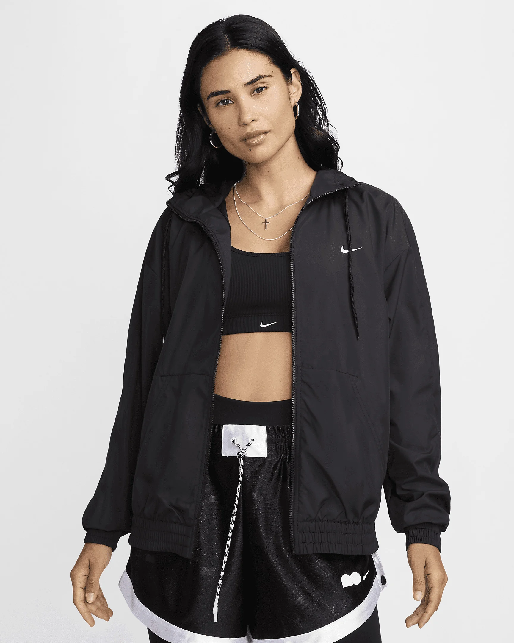 Nike Sportswear Classic Wovens Women's Loose UV Hooded Jacket - 1