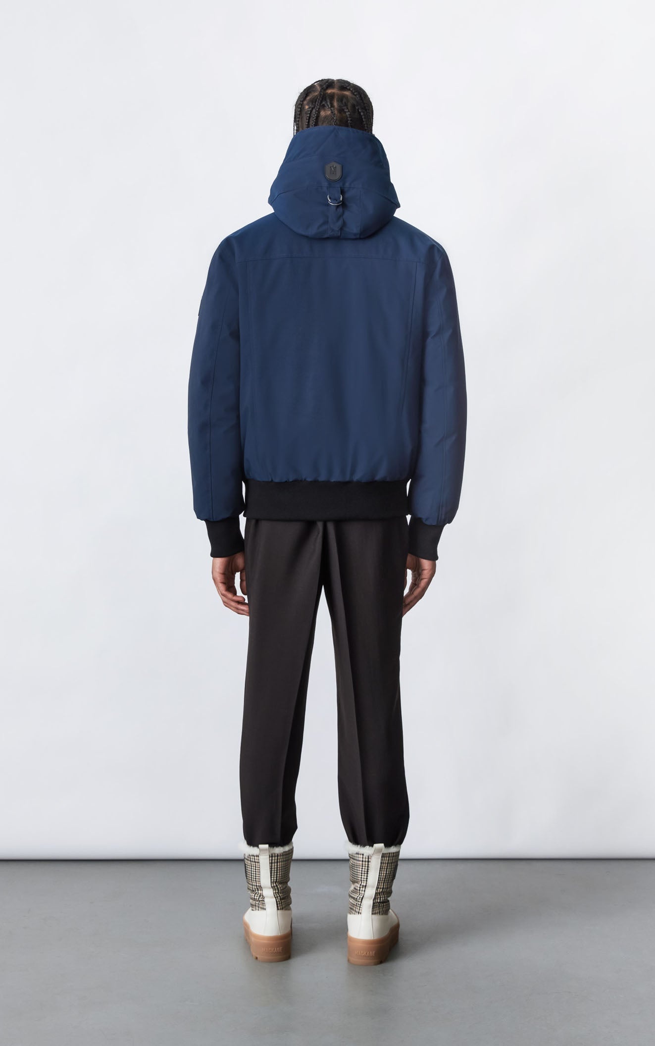 DIXON 2-In-1 down bomber jacket with hooded bib for men - 4