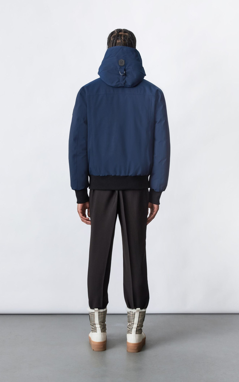 DIXON 2-In-1 down bomber jacket with hooded bib for men 4