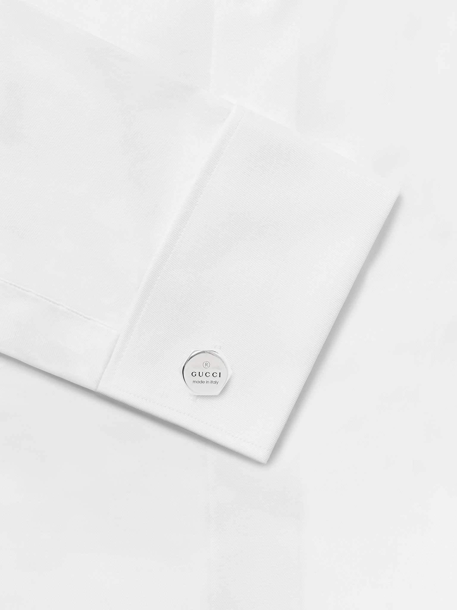 Trademark Logo-Engraved Sterling Silver Cufflinks - 3
