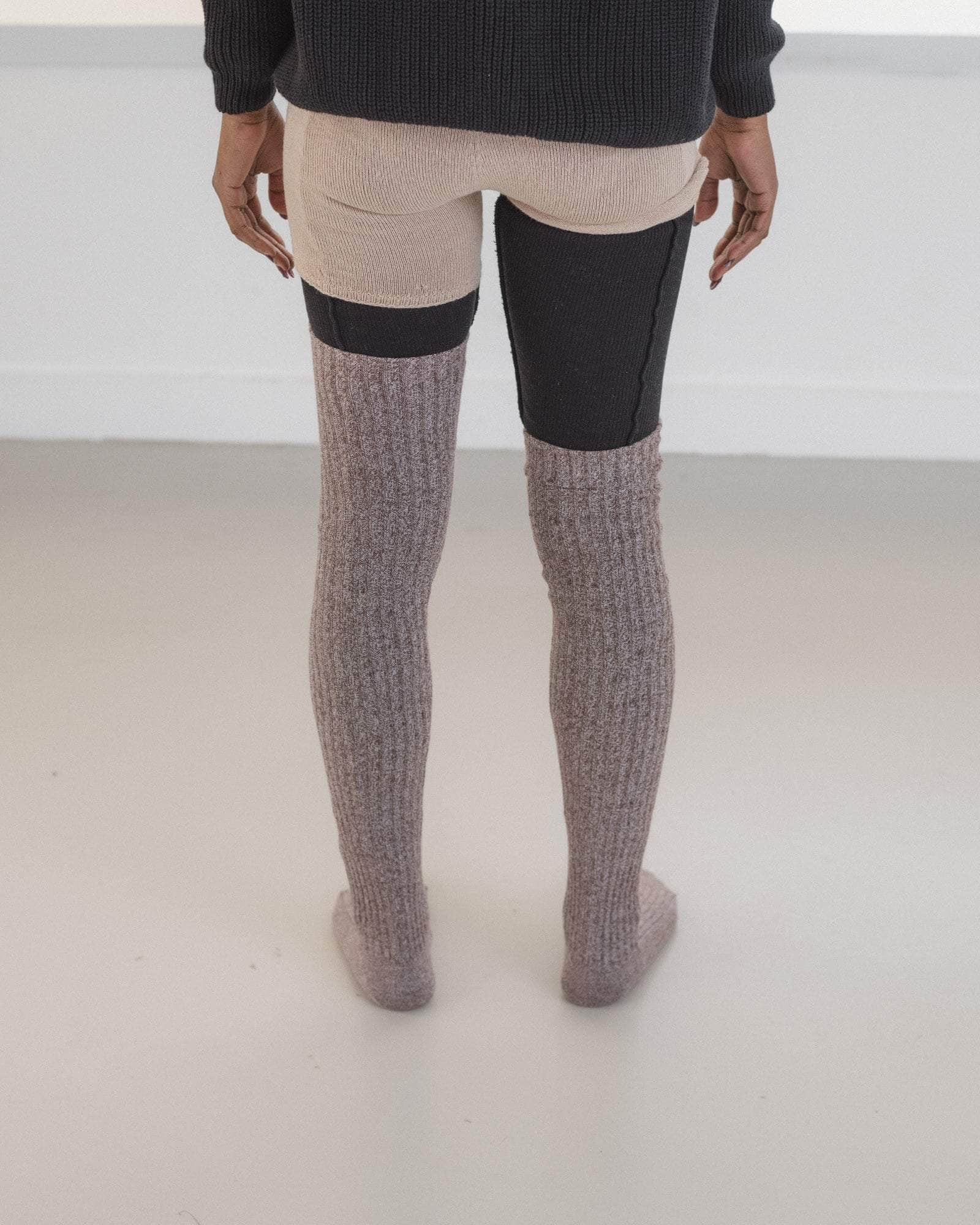 Overknee Socks - Fine Organic Cotton Rib - 3
