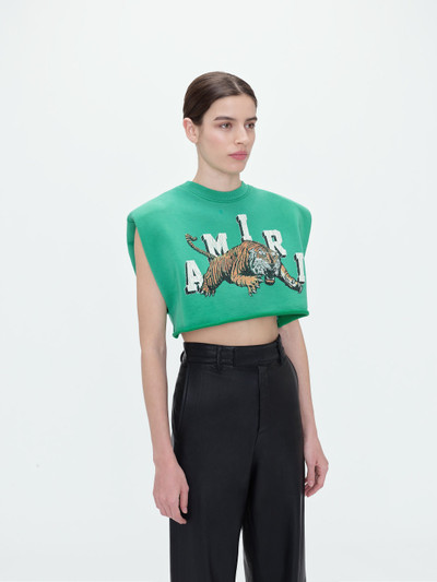 AMIRI CROPPED TIGER TEE outlook