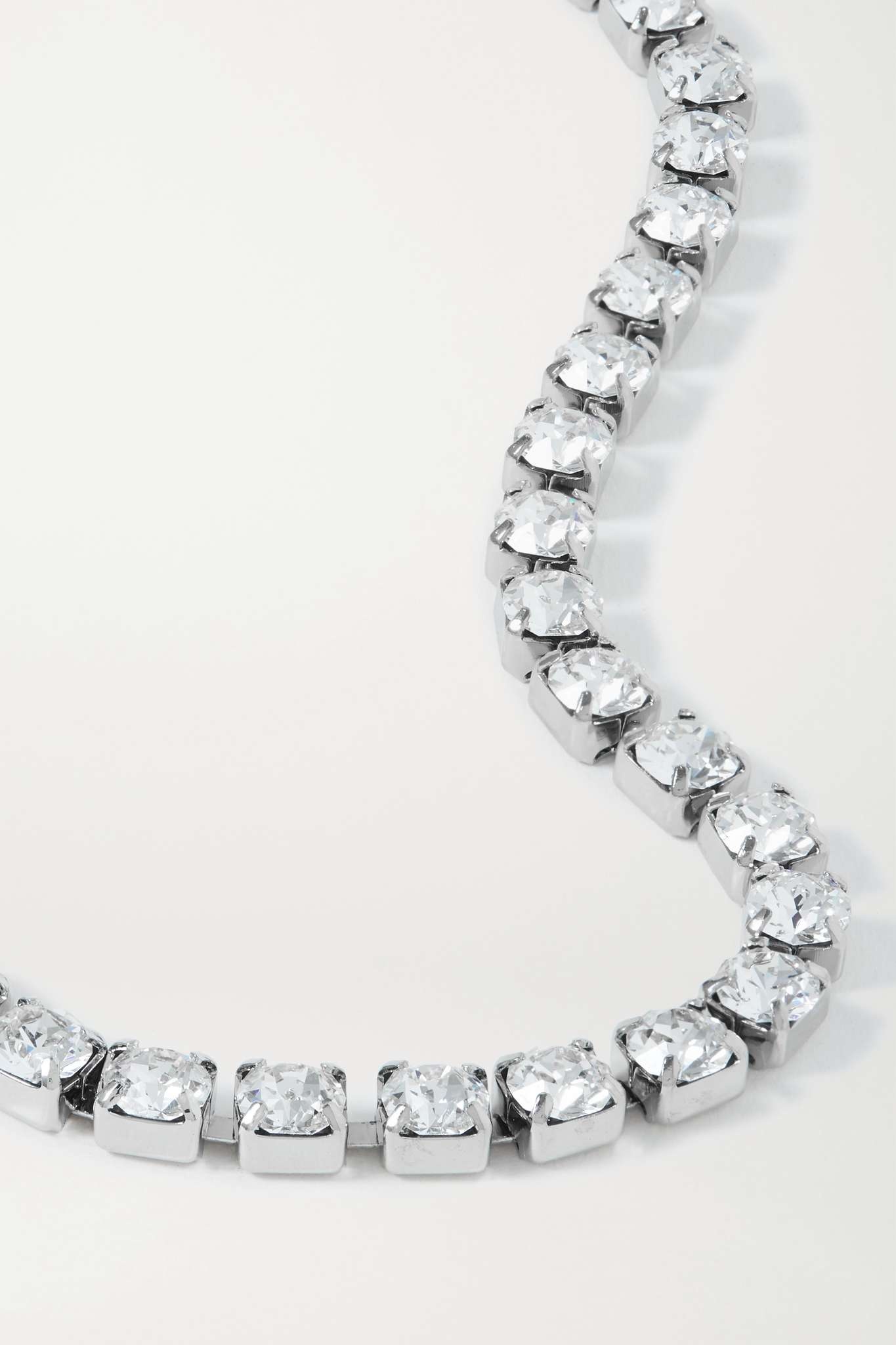 Silver-tone crystal choker - 4